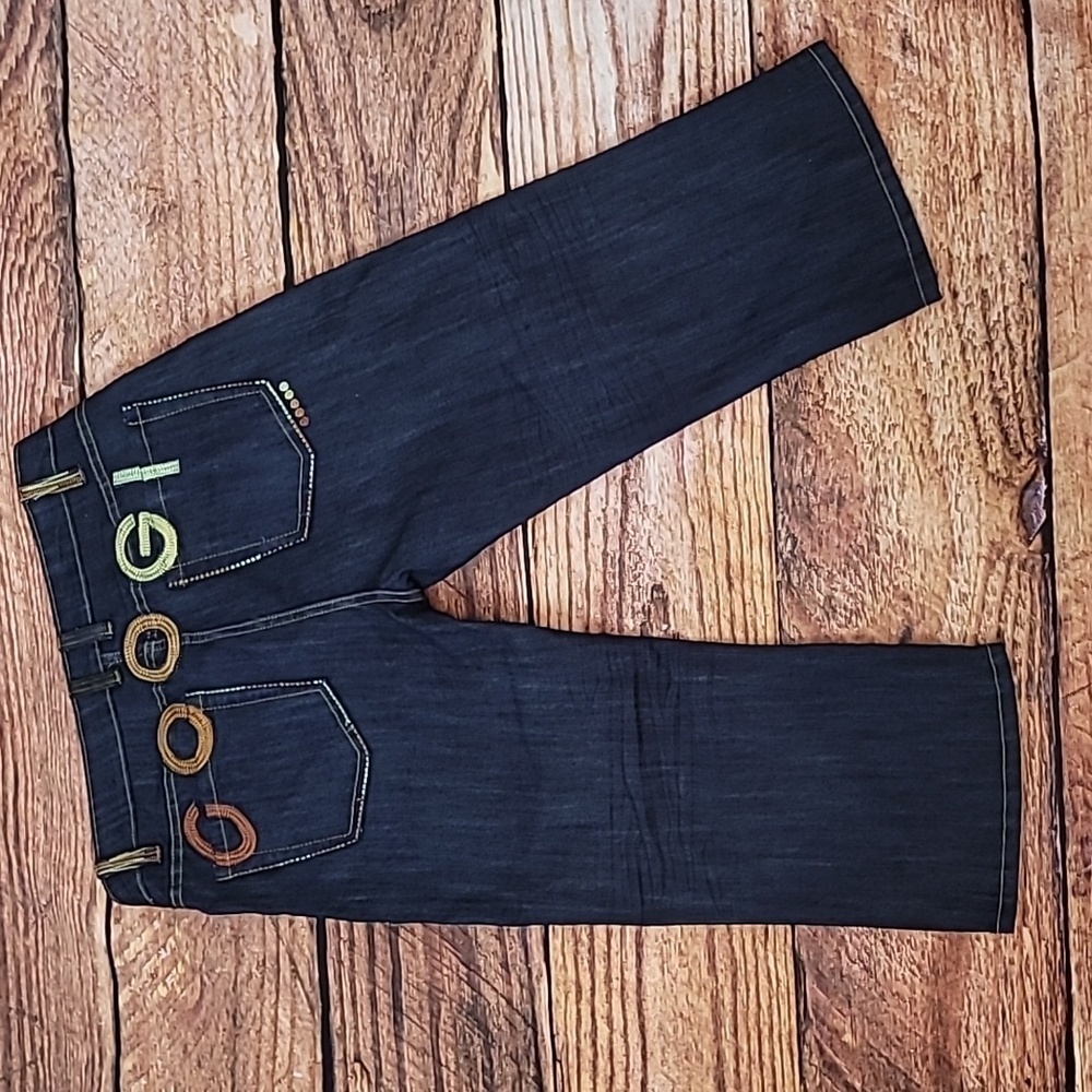 90s Coogi Embroidered Capri Jeans